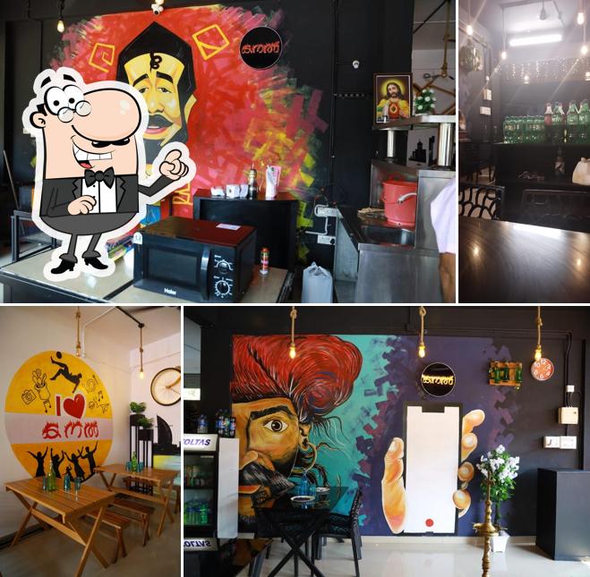 The interior of Kanal the chicken hub