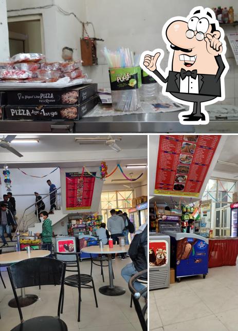 The interior of UFO- University Food Orbit