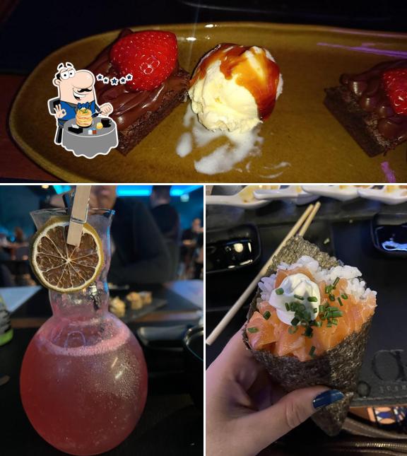 Platos en Okai Sushi