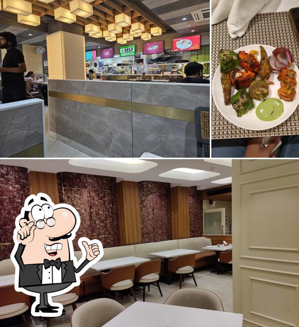 The interior of Paprika Pure Veg Restaurant