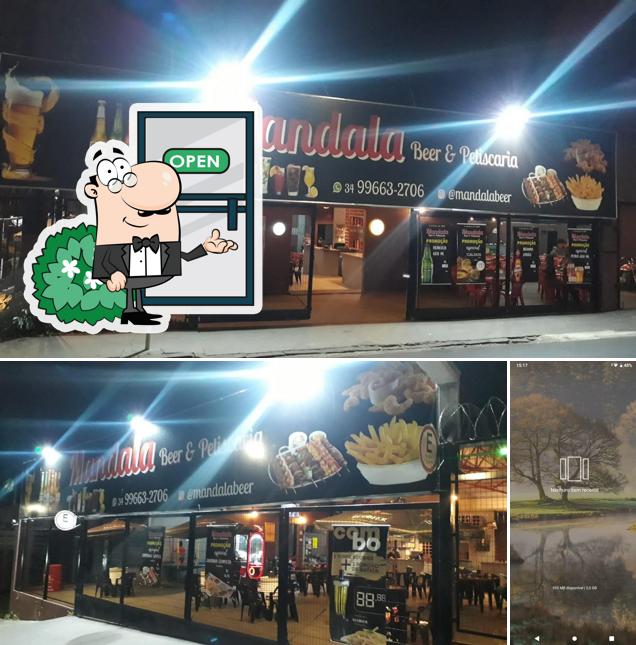 O exterior do Mandala Beer e Petiscaria