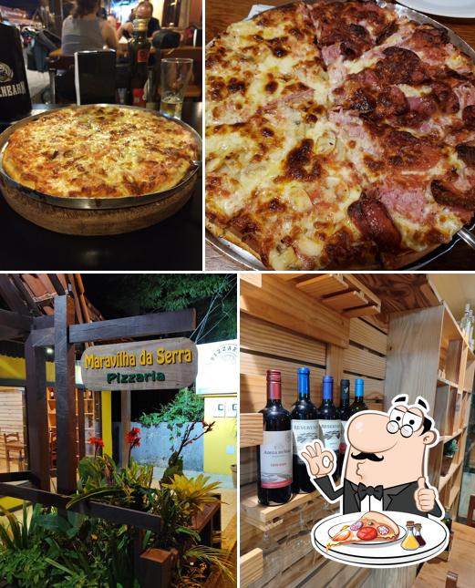 Escolha pizza no PIZZARIA MARAVILHA DA SERRA