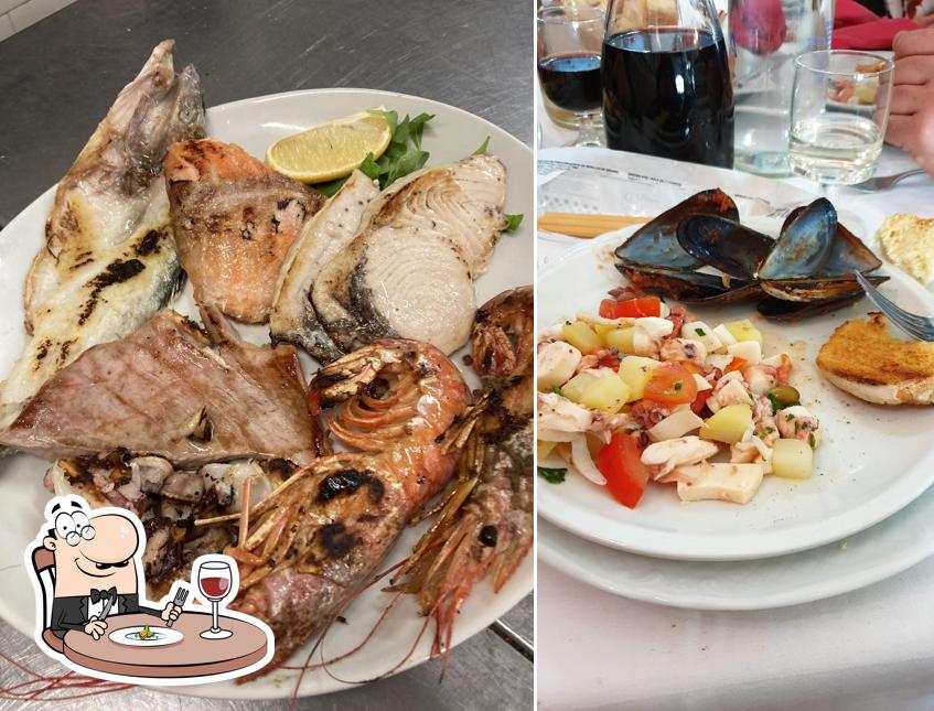 Cibo al Ristorante vecchia Roma the original