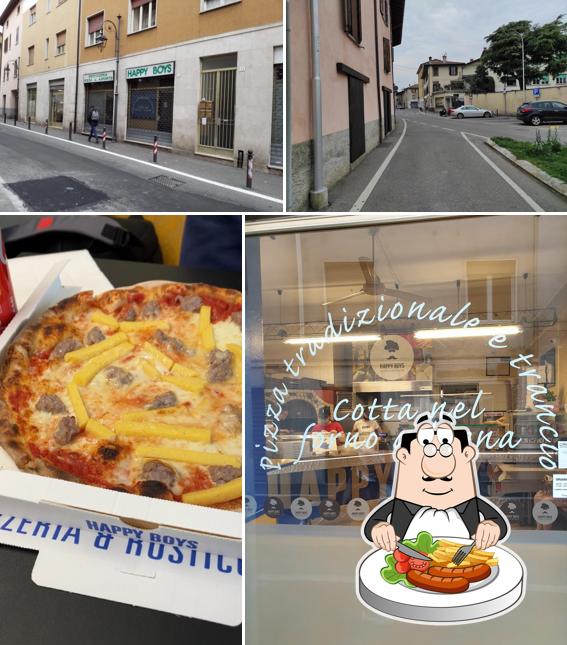 Questa è la immagine che raffigura la cibo e esterno di Happy Boys