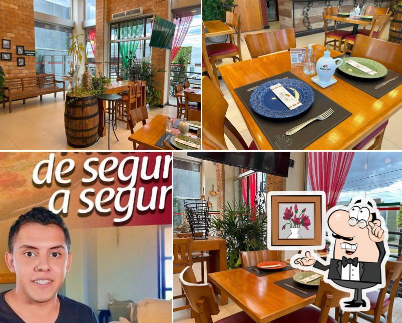 O interior do Bella Capri Pizzaria - Franca