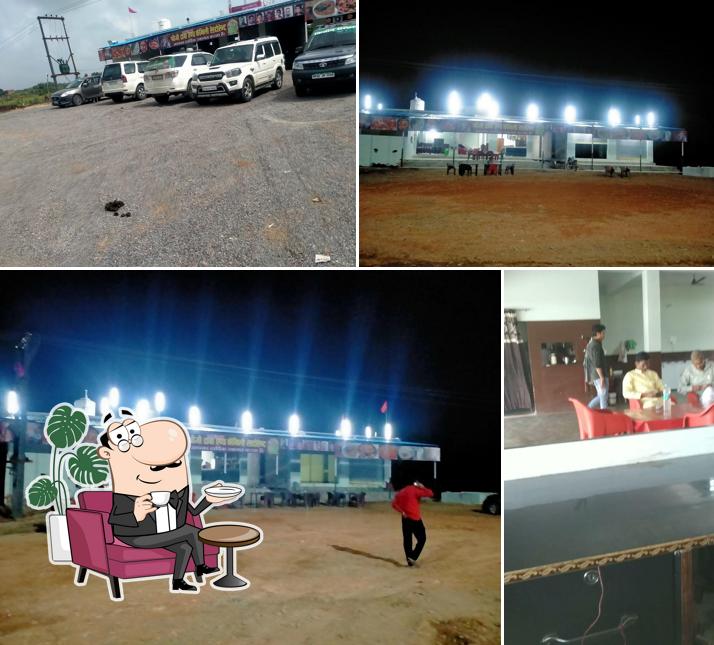 Take a seat at one of the tables at श्रीजी ढाबा एंड फैमिली रेस्टोरेंट