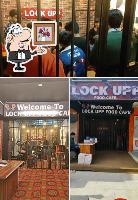 The restaurant's interior and food