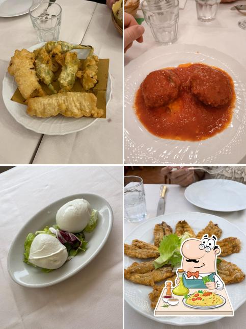 Cibo al Trattoria Antico Falcone