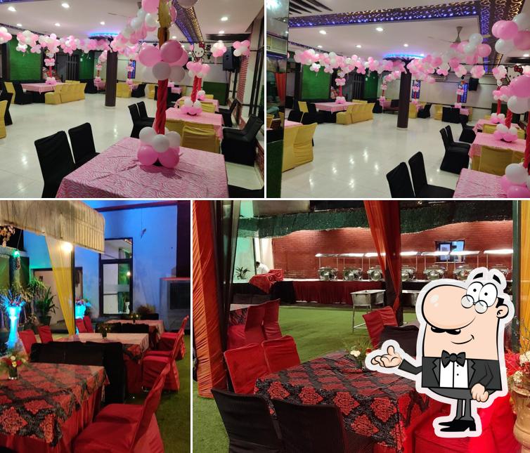 Take a seat at one of the tables at Hash Restaurant and banquet