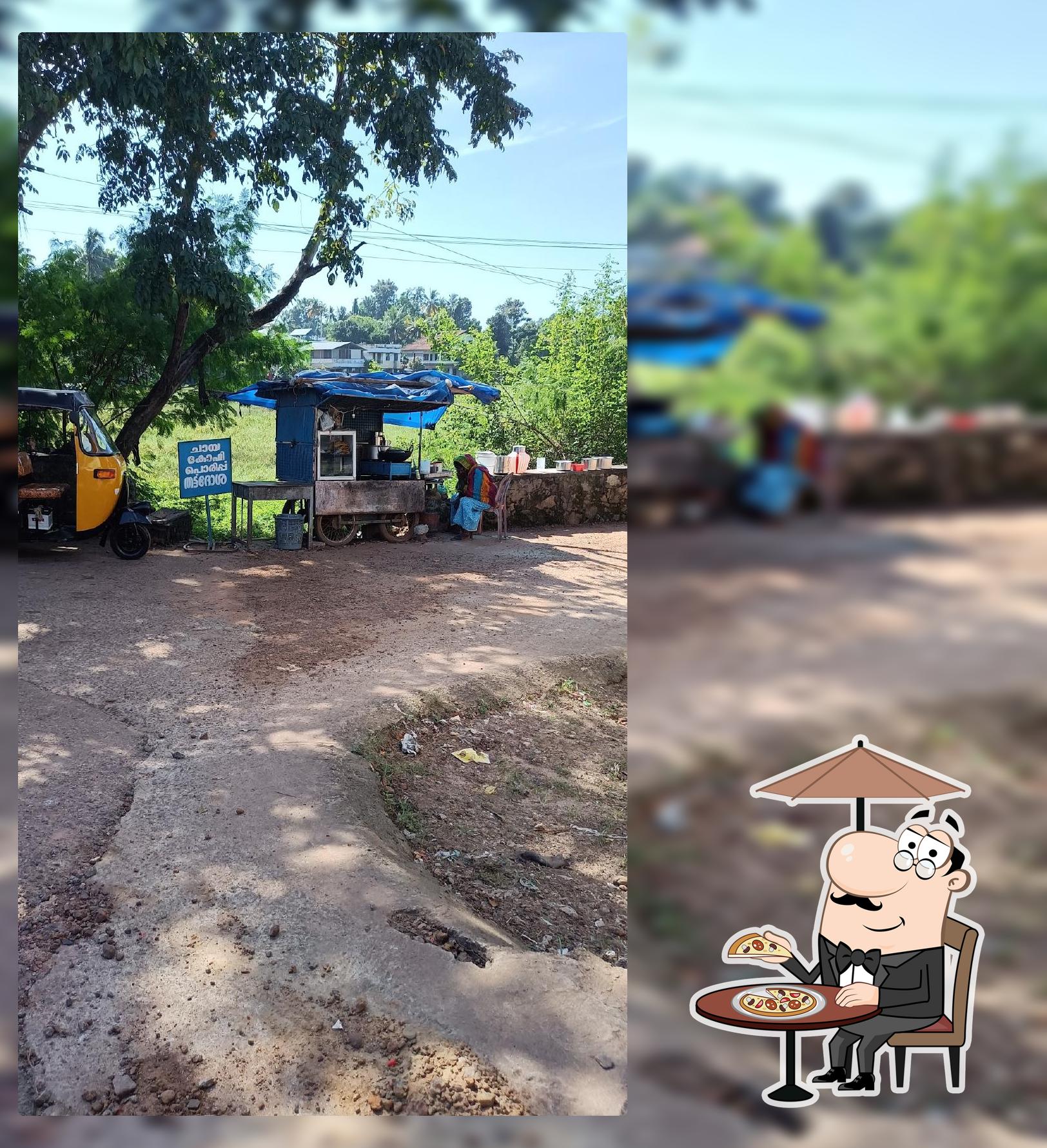 Check out the outside part of Jameelas Thattukkada