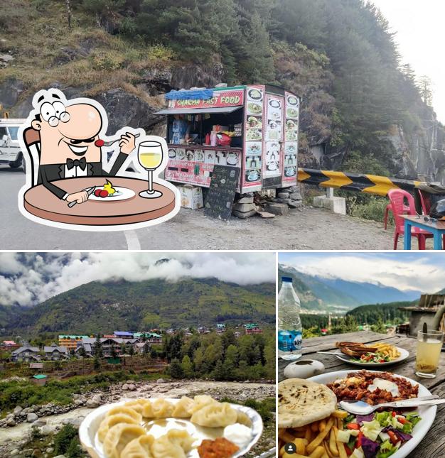 Among different things one can find food and exterior at Sharma Fast Food