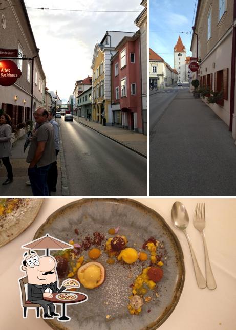 Restaurant Altes Backhaus se distingue par sa extérieur et nourriture