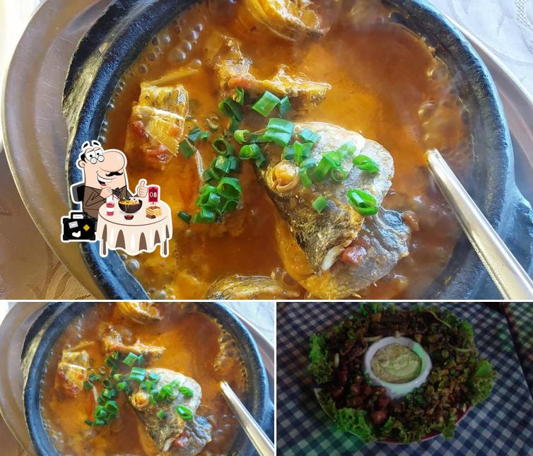 Comida em Tucunaré na Telha