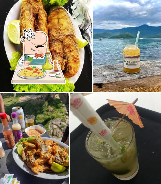 Comida em Bar do coqueiro, ilha do cedro, paraty rj