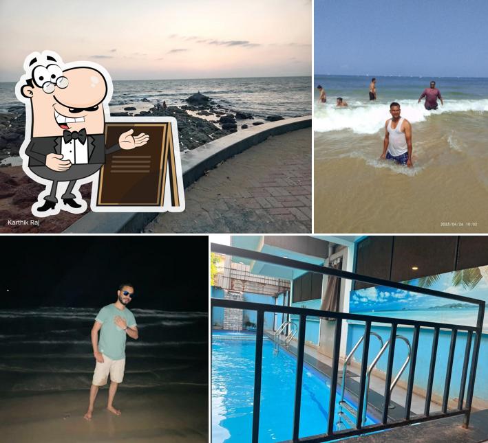 You can get some fresh air outside Resort De Goa