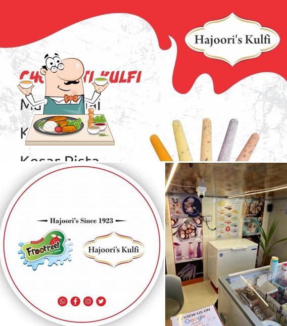 Food at Hajoori's Kulfi Adajan