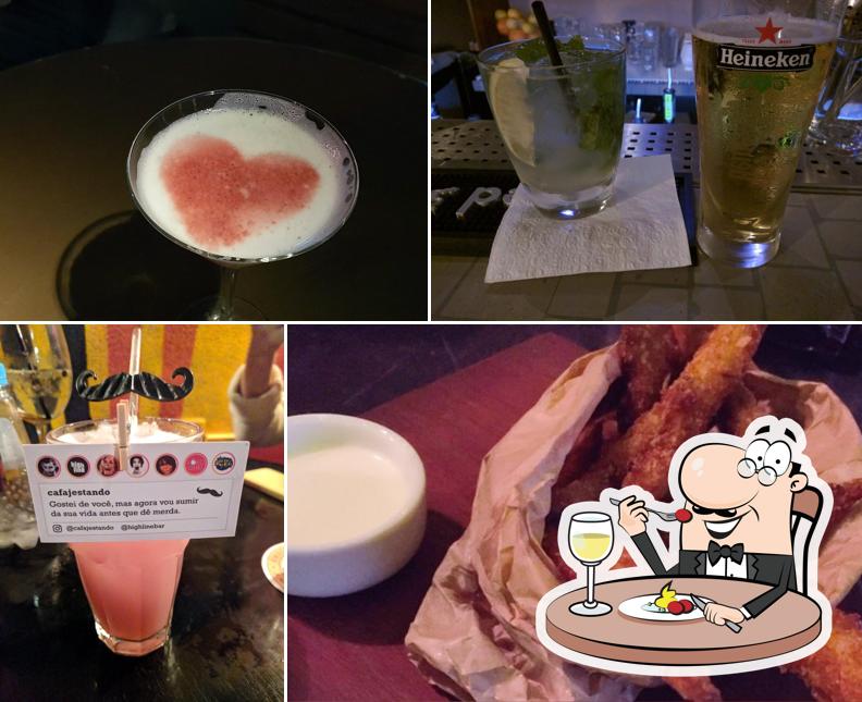 Platos en High Line Bar