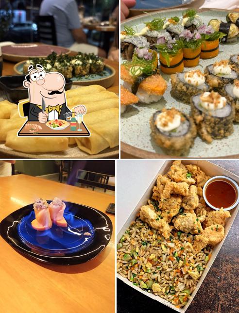 Platos en Banzai Sushi House