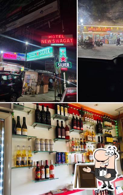 The picture of exterior and beverage at Swagat Beer Shoppe