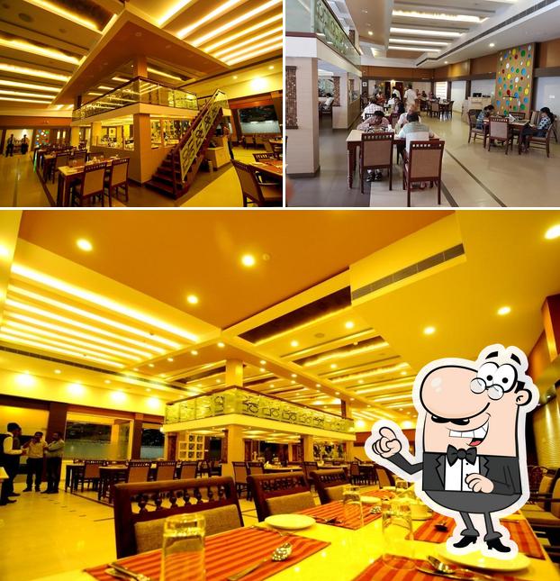 The interior of Theos Restaurant