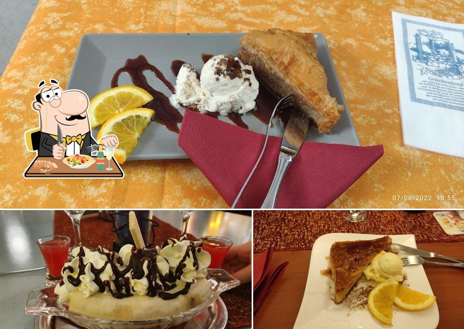 Nourriture à Restaurant Axion-Delphi