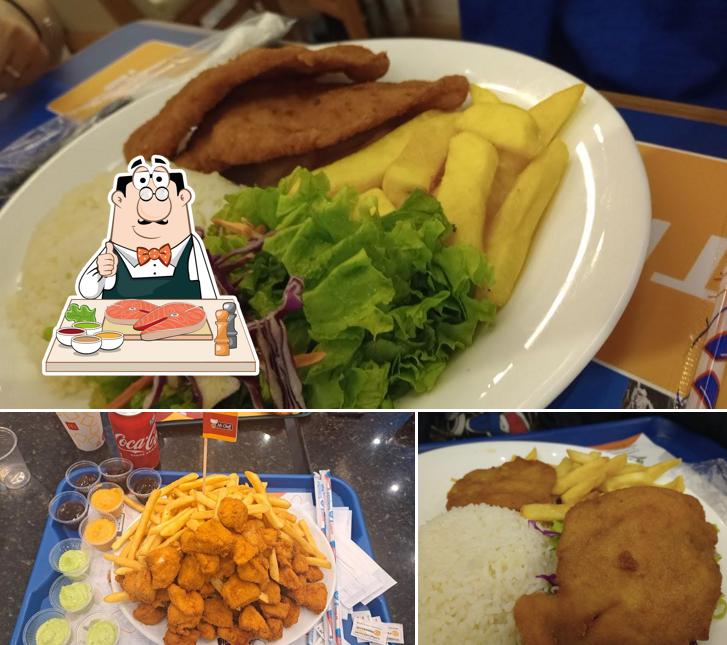 Peixe e fritas em MrCheff Gastronomia