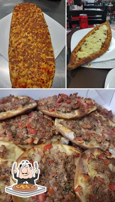 Peça diferentes estilos de pizza