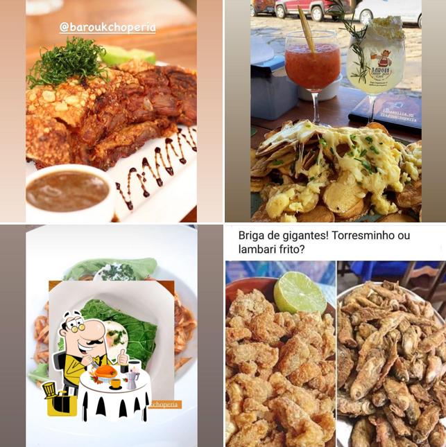 Platos en Barouk Chopp Beer Café