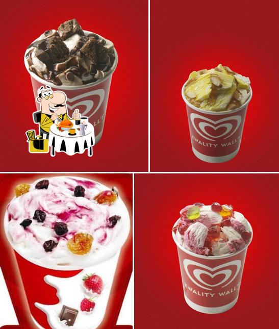 Food at Kwality Wall's Swirl's