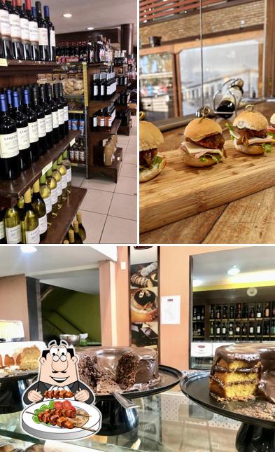 Entre diferentes coisas, comida e vinho podem ser encontrados a Pão da Serra