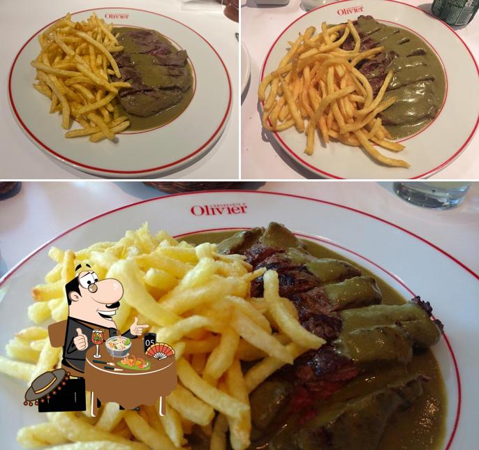 Platos en L'Entrecôte d'Olivier