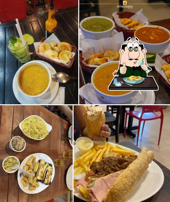 Platos en Petiscaldos