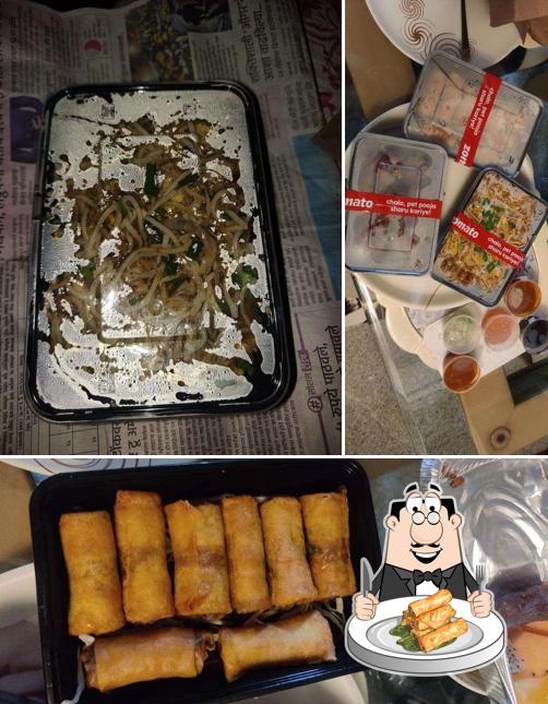 Spring rolls at Three Monks Kitchen