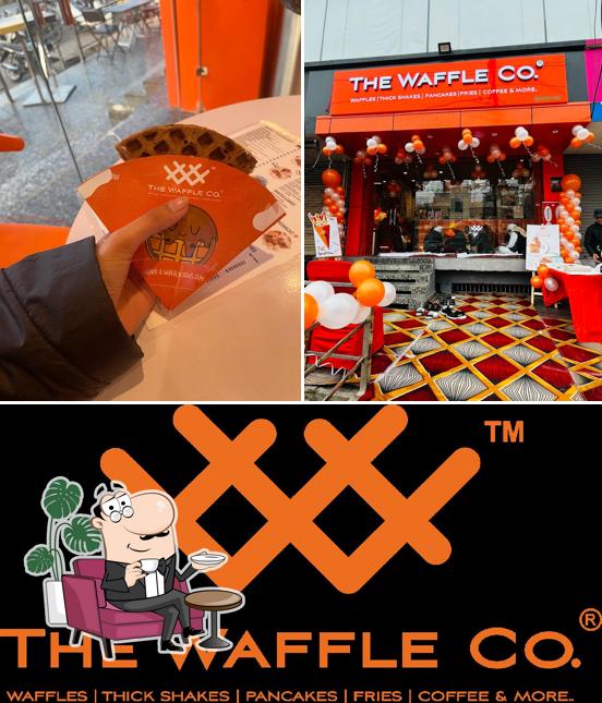 The interior of The Waffle Co. Aligarh