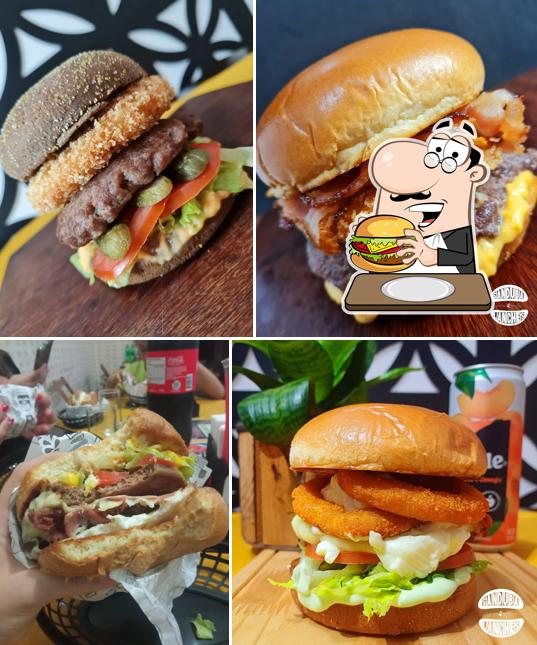 Sanduba Lanches E Porções serve uma seleção de opções para os amantes dos hambúrgueres