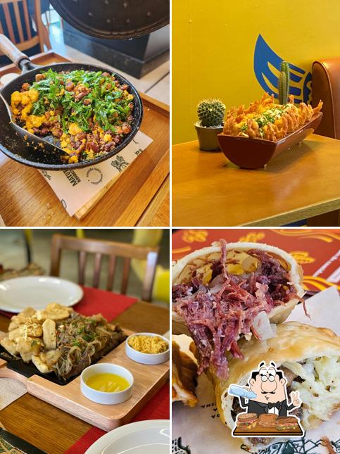 Rolos de lagosta em Matuto Nordestino - Uptown Barra