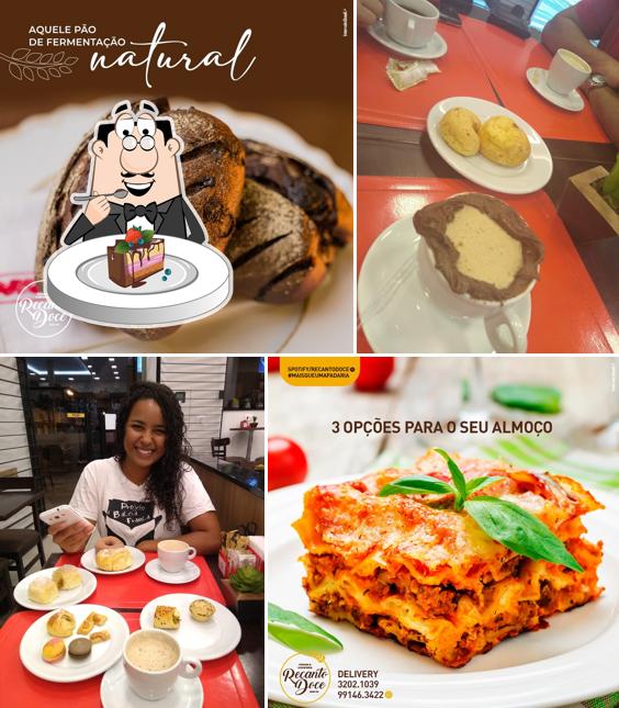 Bolo de chocolate em Padaria Recanto Doce - Restaurante