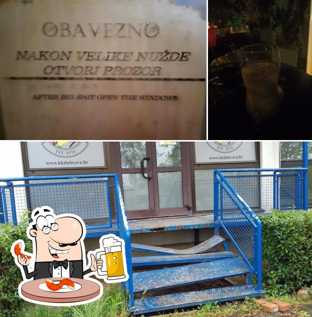 Puoi goderti un rinfrescante bicchiere di birra chiara o scura