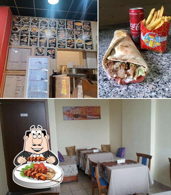 La immagine della cibo e interni di Mille e una Notte Pizza Kebab