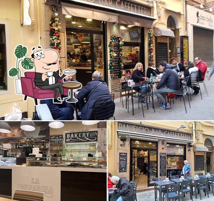 Gli interni di La FORNARINA panificio bar caffetteria