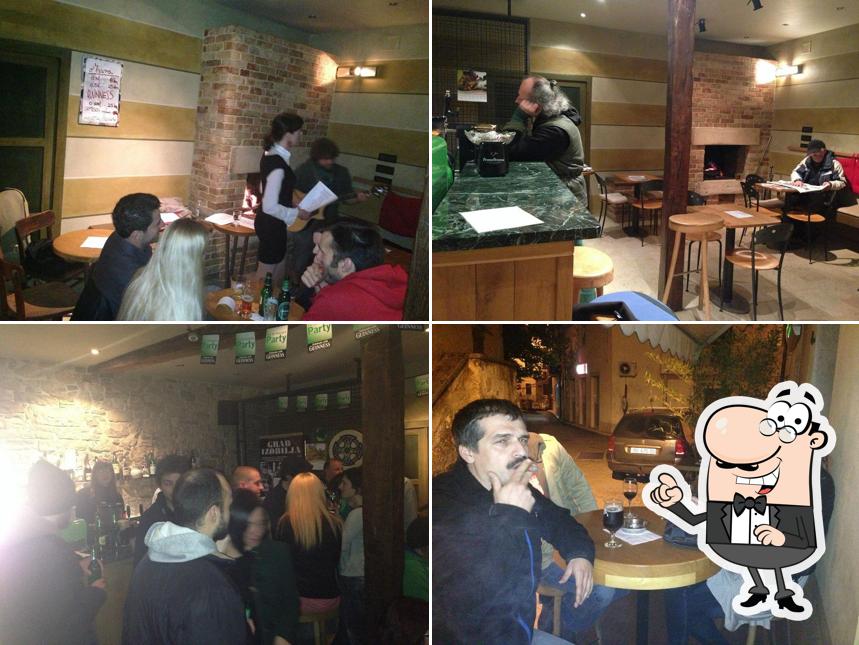 Guarda la foto che raffigura la interni e bancone da bar di Caffe bar Pristava