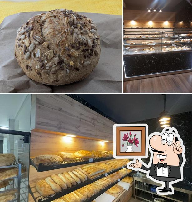 La interni e cibo del ristorante