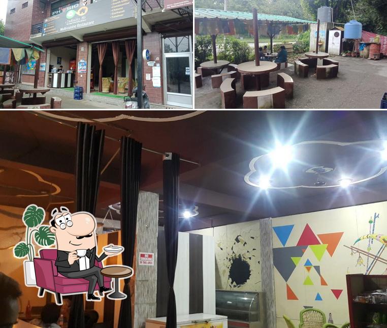 The interior of The Infinity Hut