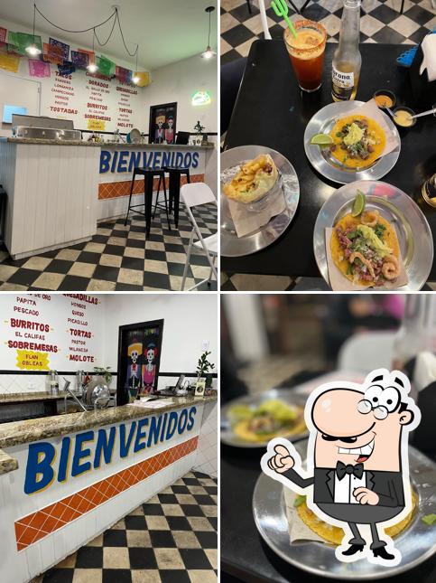 O interior do Pinches Tacos