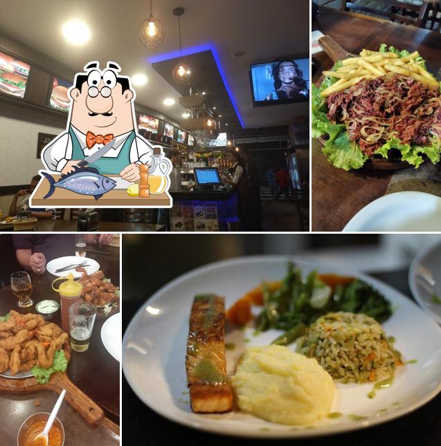 Salmão grelhado em Lanchonete Chic da Mooca