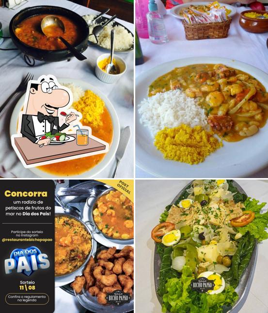 Comida em Restaurante Bicho Papão