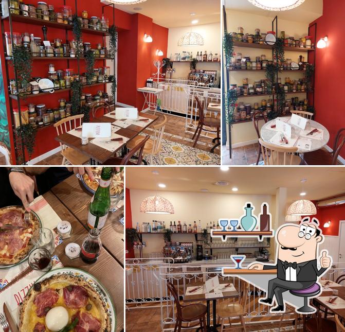 Gli interni di Pizzium - Roma Via Livorno