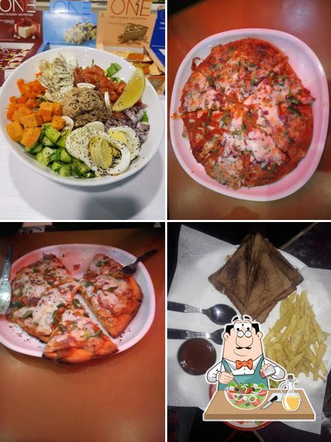 Greek salad at Pushkar Meeting Point Cafe And Restaurant