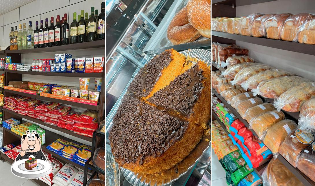 Bolo de chocolate em Panificadora Confeitaria e Mercearia Guanabara