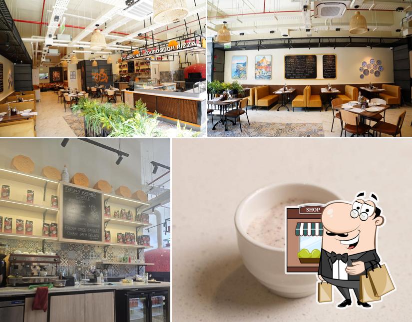 The exterior of Si Nonna's - The Original Sourdough Pizza Marksquare Bengaluru